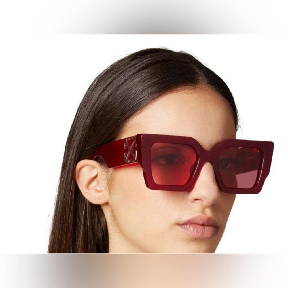Off-White Bold Red Sunglasses NWT